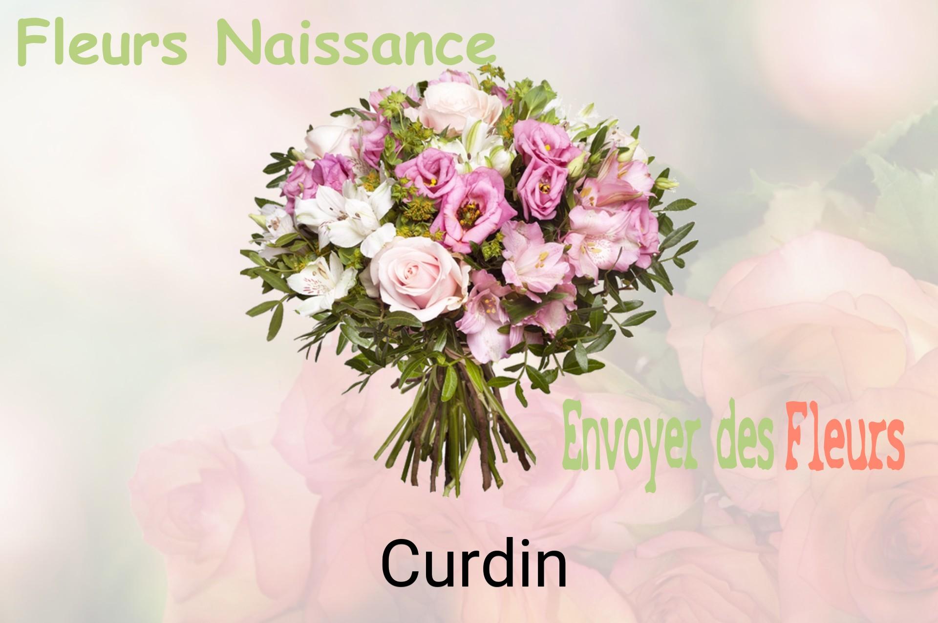 Bouquet de fleurs de naissance livré à Curdin